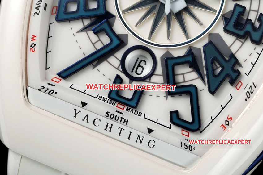 T+plus factory Franck Muller top-tier replicawhite dial blue V45front live photo
