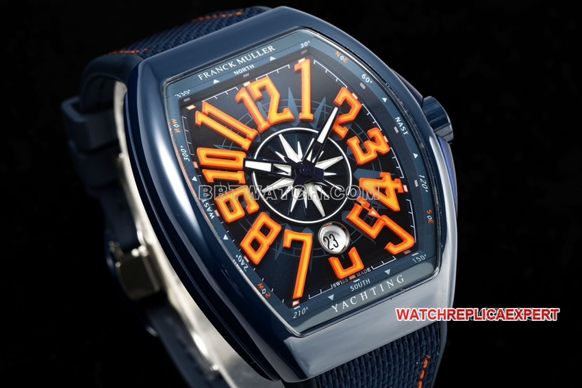 T+plus factory Franck Muller 1:1super cloneblack dial orange V45front live photo