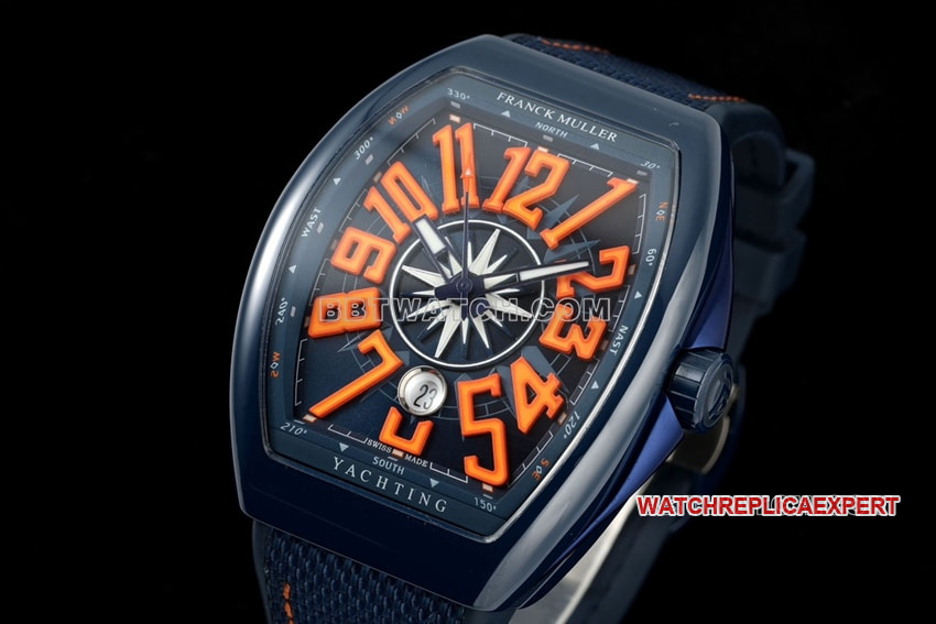 T+plus factory Franck Muller 1:1super cloneblack dial orange V45front live photo