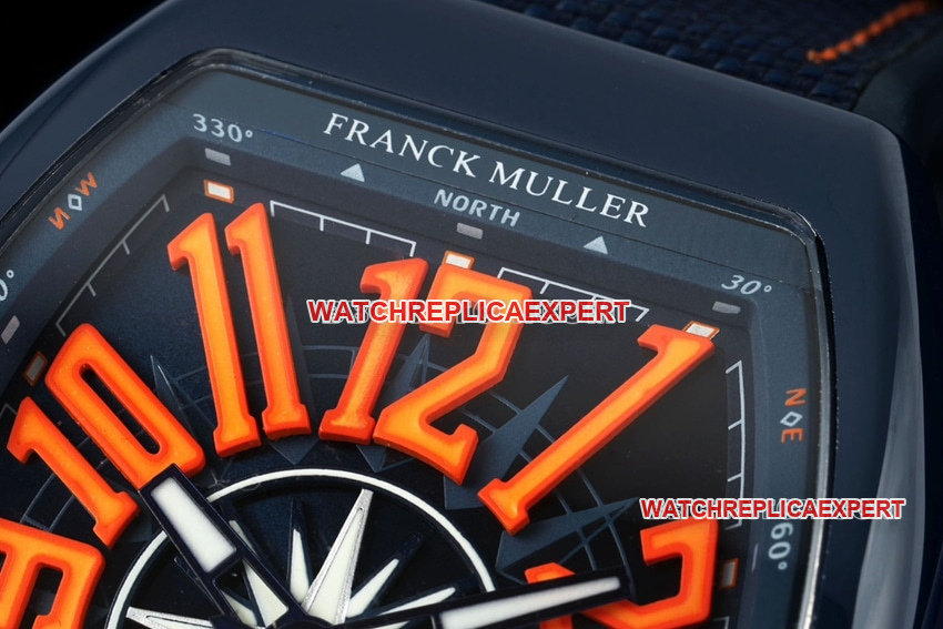 T+plus factory Franck Muller 1:1super cloneblack dial orange V45front live photo