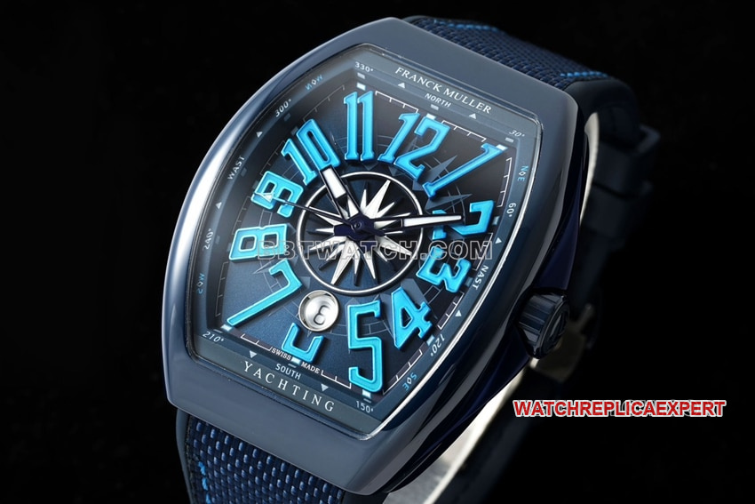 T+plus factory Franck Muller 1:1super cloneblack dial blue V45front live photo
