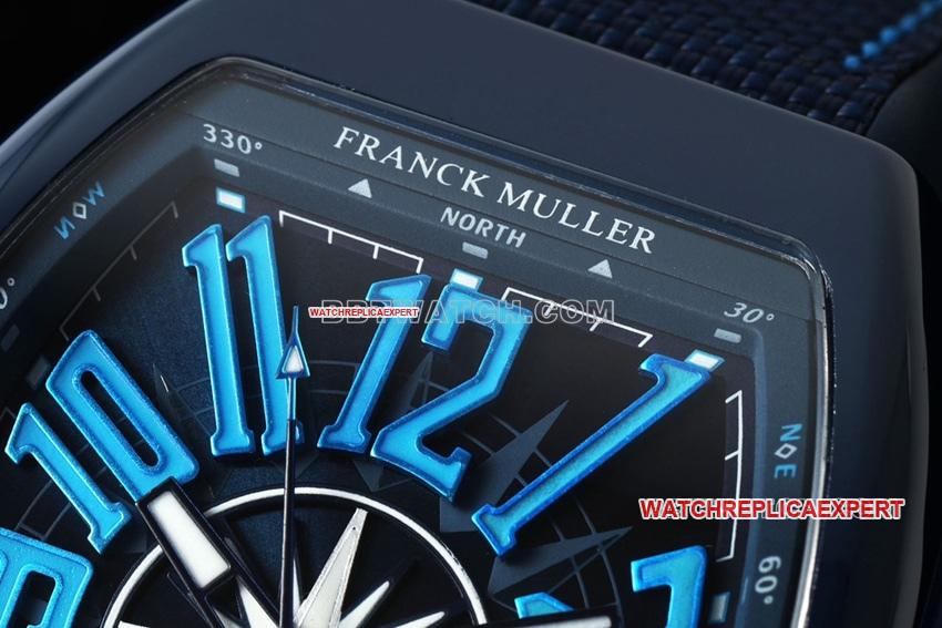 T+plus factory Franck Muller 1:1super cloneblack dial blue V45front live photo