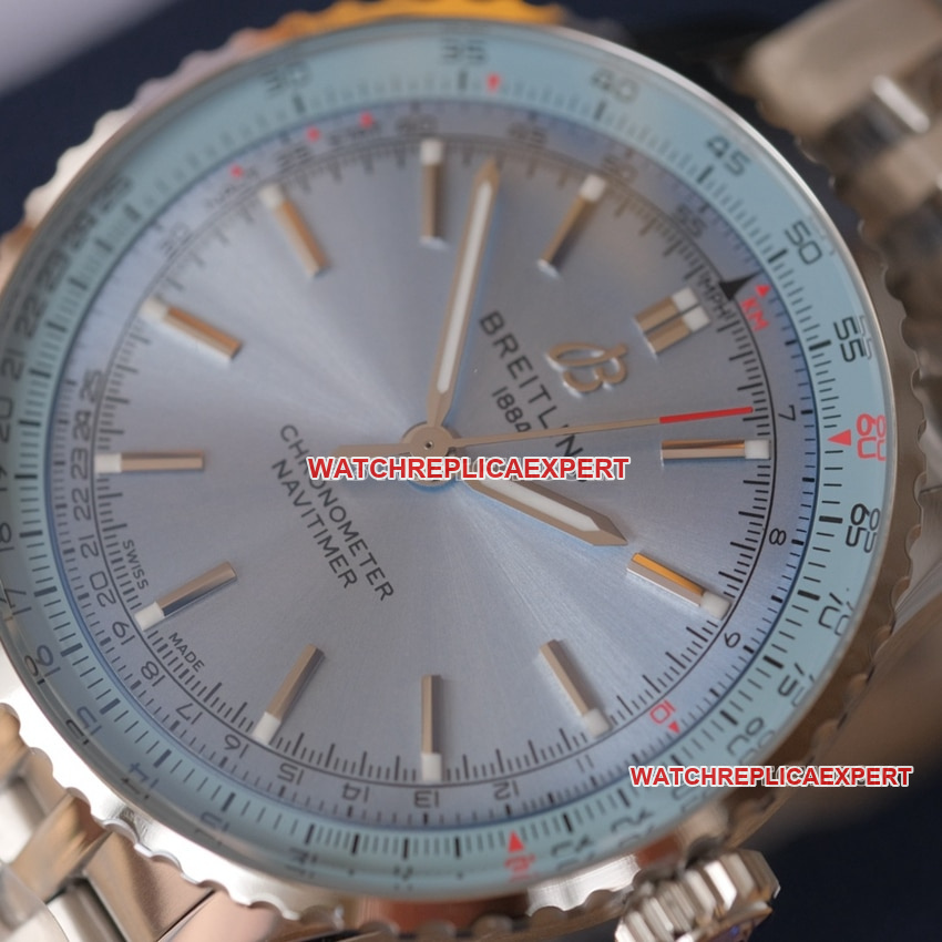Breitling aviation chronograph1:1top-tier replicablue dialA17329171C1A1front live photo