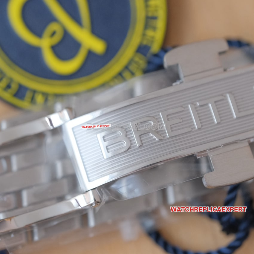 Breitling aviation chronograph1:1top-tier replicablue dialA17329171C1A1clasplive photos