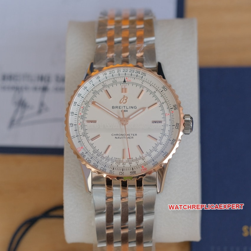 Breitling Aviation Chronograph U17329F41G1U1 Top Original Factory Super Clone Mechanical Watch Silver White Dial Stainless Steel 41mm