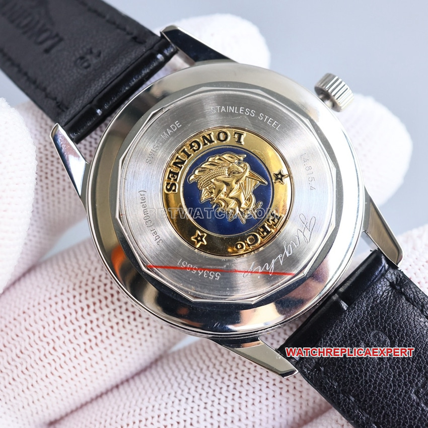 TW factory Longines classic replicatop-tier replicasilver dialmoon phaseL4.815.4.72.2caseback live photo