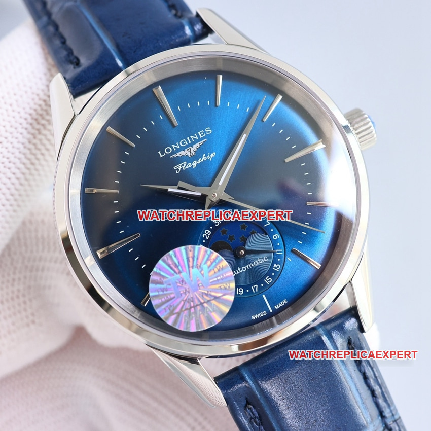 TW factory Longines classic replica1:1super cloneblue dialmoon phaseL4.815.4.92.2front live photo