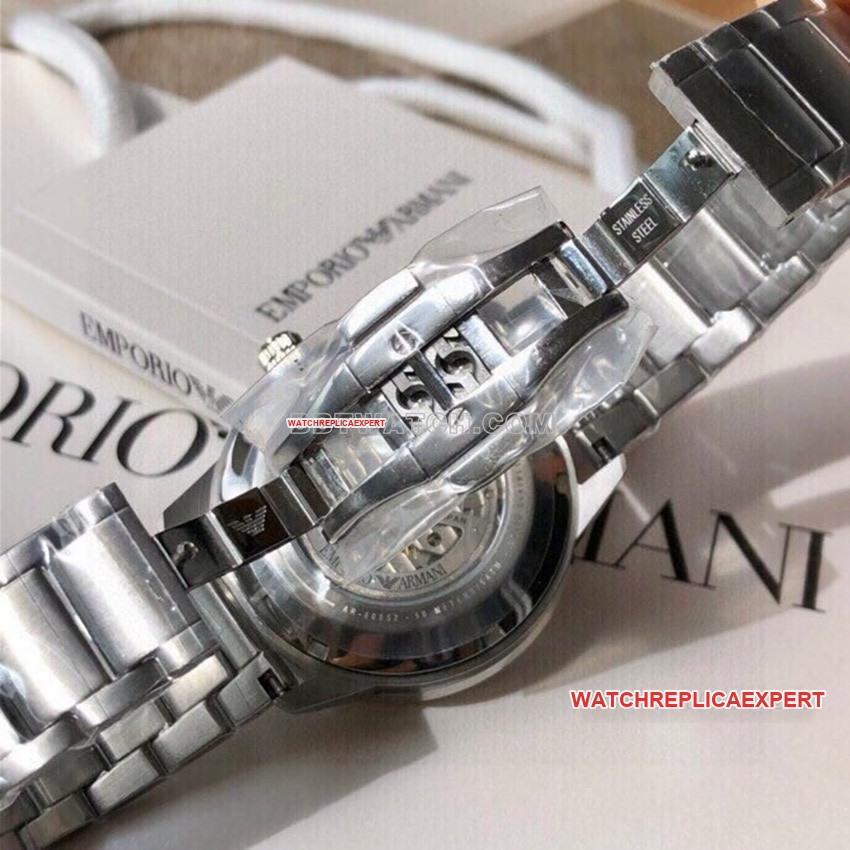Armani super clone blue hollow disc steel bracelet model clasplive photos