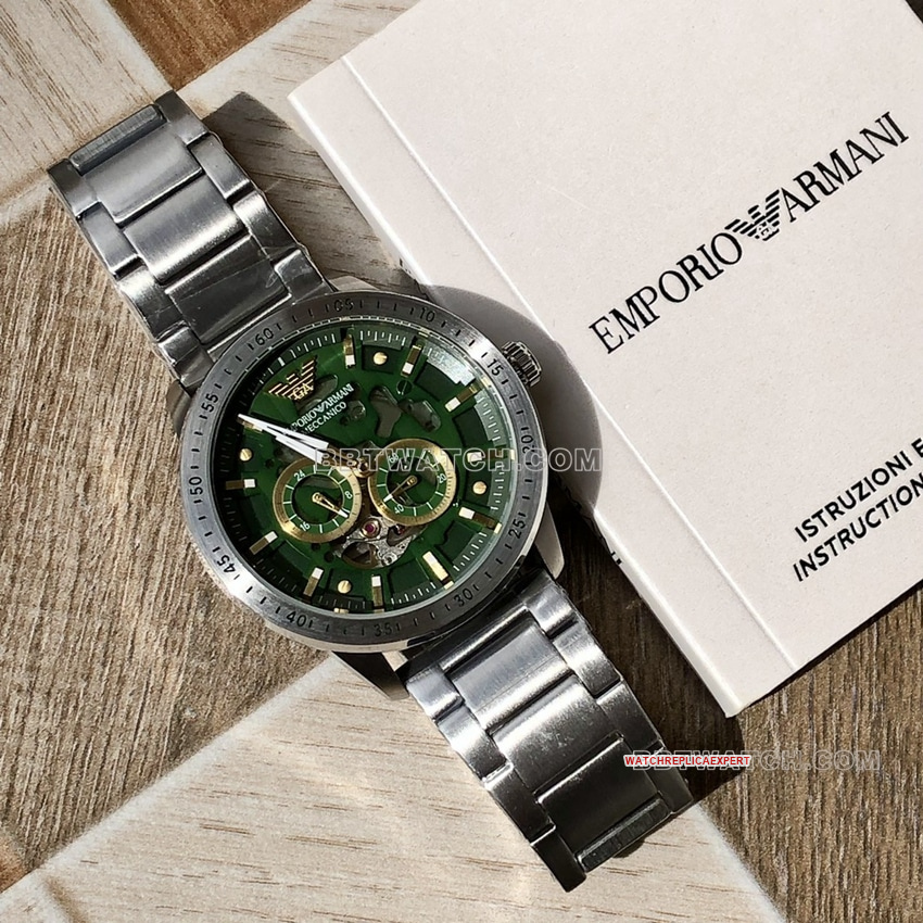 Armani Original Factory top-tier Collectgreen hollow disk steel bracelet front live photo