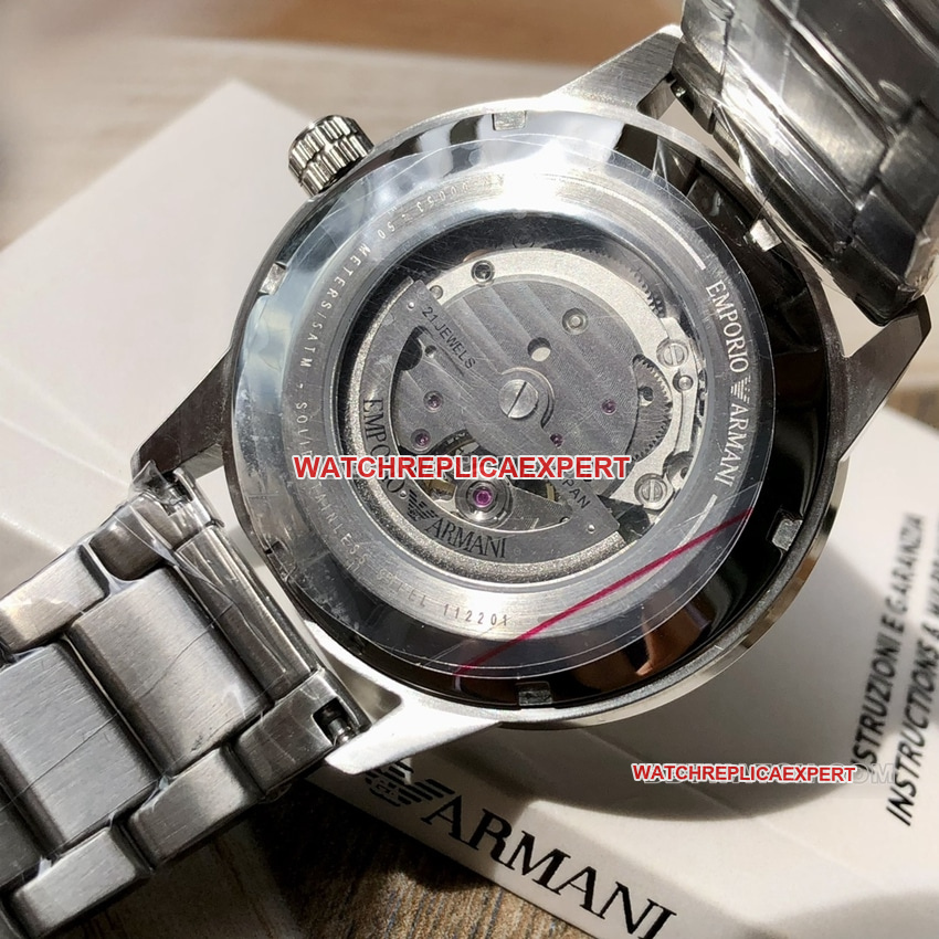 Armani Original Factory top-tier Collectgreen hollow disk steel bracelet caseback live photo