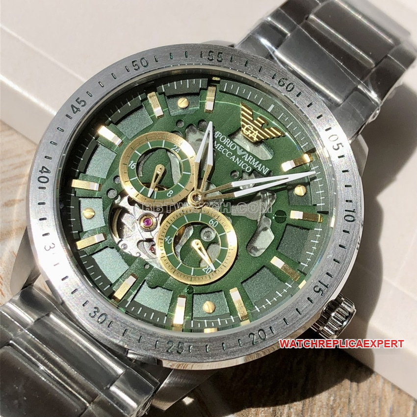 Armani Original Factory top-tier Collectgreen hollow disk steel bracelet front live photo