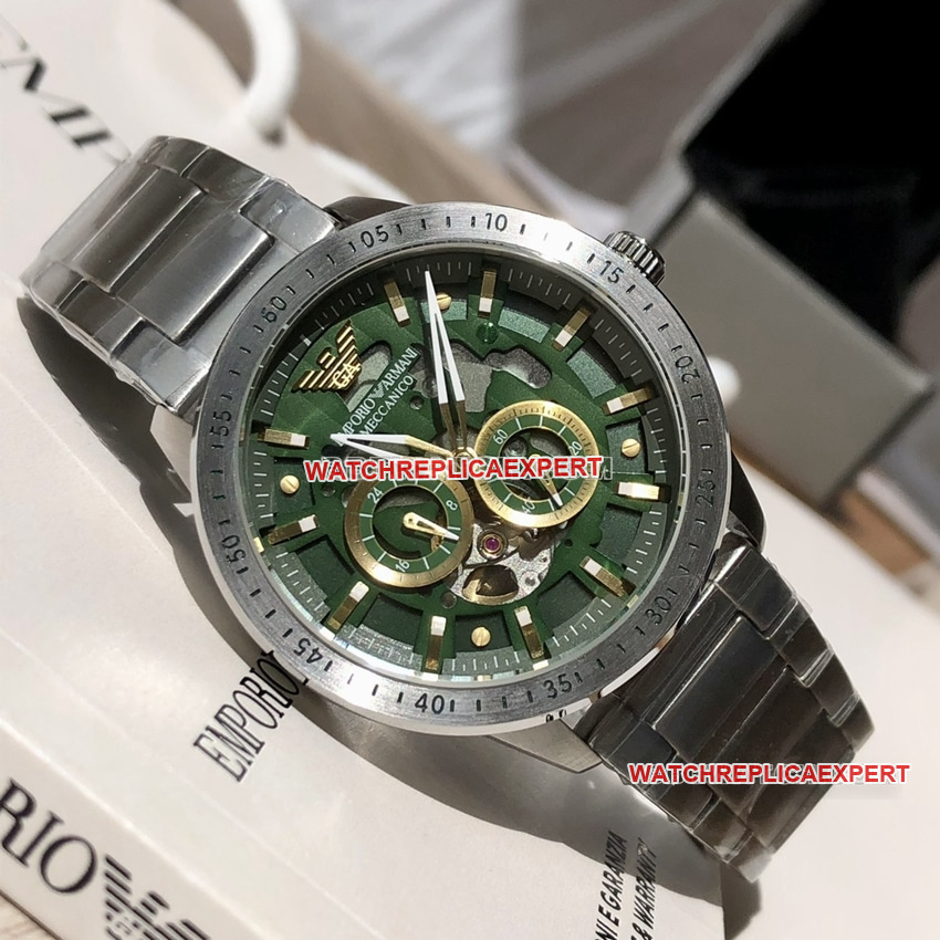 Armani Original Factory top-tier Collectgreen hollow disk steel bracelet front live photo