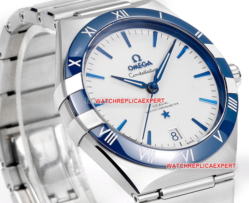 V+ Factory Omega Constellation 1:1super clonewhite dialsteel bracelet model 131.33.41.21.04.001front live photo