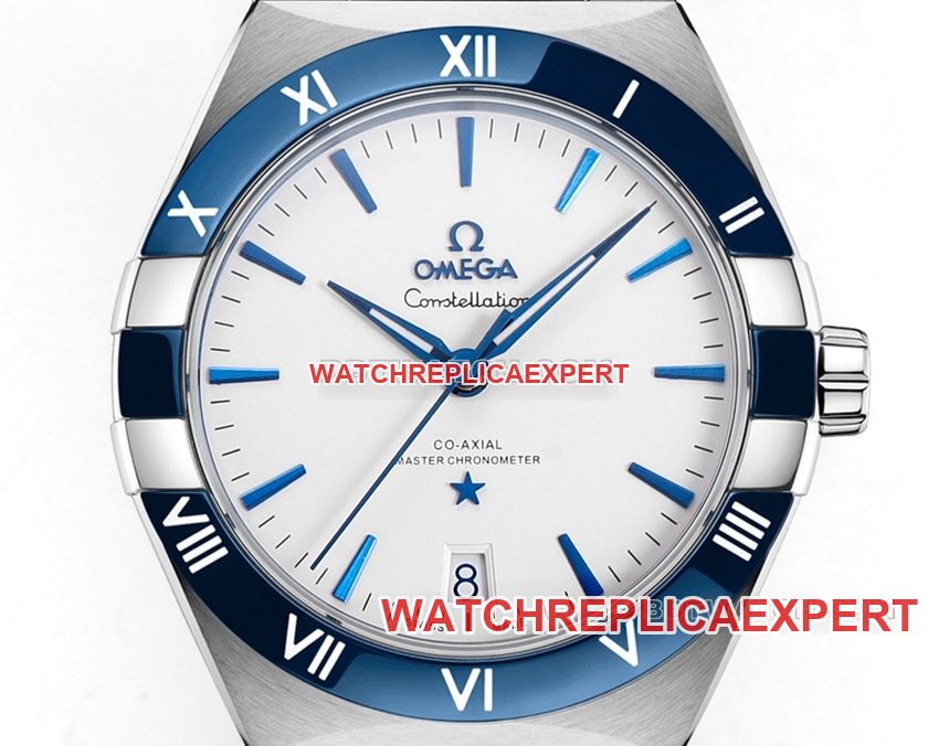 V+ Factory Omega Constellation 1:1super clonewhite dialsteel bracelet model 131.33.41.21.04.001front live photo