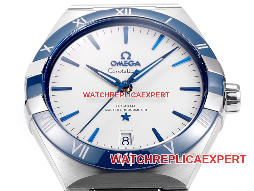 V+ Factory Omega Constellation 1:1super clonewhite dialsteel bracelet model 131.33.41.21.04.001front live photo