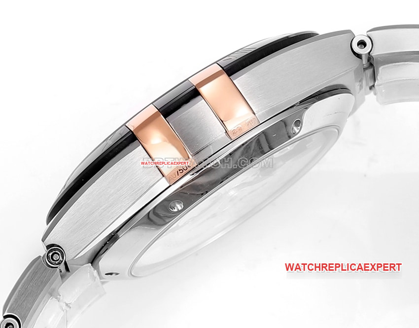 V+ Factory Omega Constellation Original Factory super clone rhodium gray plate steel bracelet model 131.23.41.21.06.001side live photo