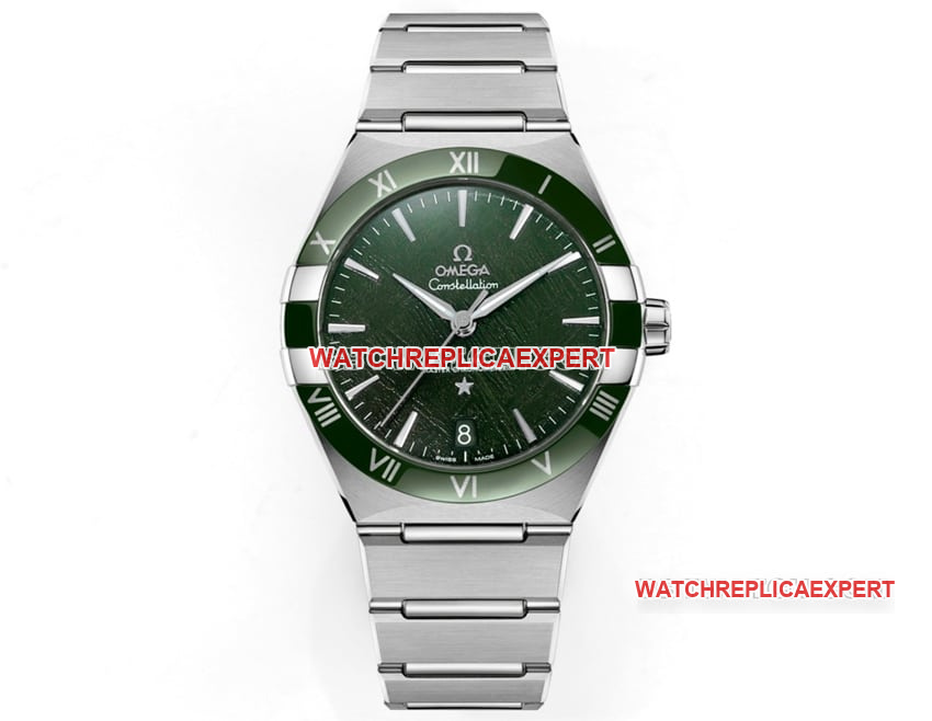 V+ Factory Omega Constellation Top One-to-One Precision Replica Green Dial Mechanical Watch 131.30.41.21.99.002 Omega
