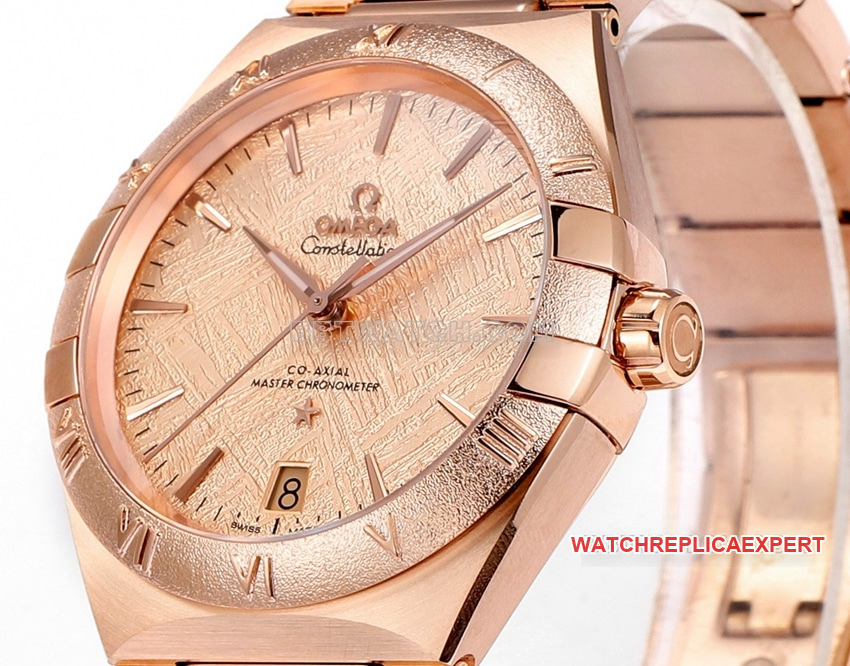 V+ factory Omega constellation top-tier Collectpink disk rose gold131.50.41.21.99.002front live photo