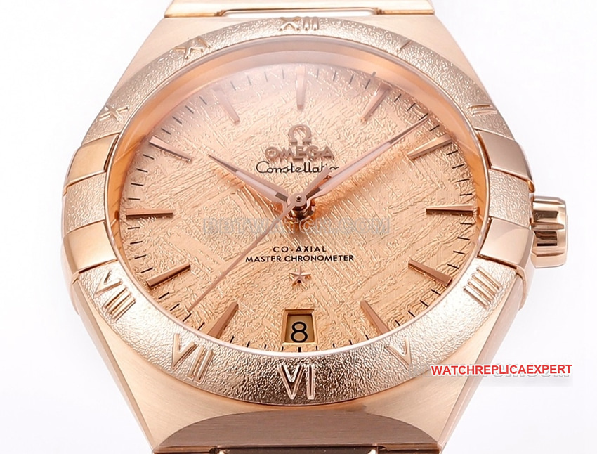 V+ factory Omega constellation top-tier Collectpink disk rose gold131.50.41.21.99.002front live photo
