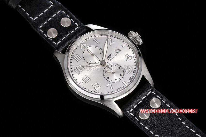 TW factory IWC pilot top-tier 1:1high-quality replicasilver dial dynamic display front live photo