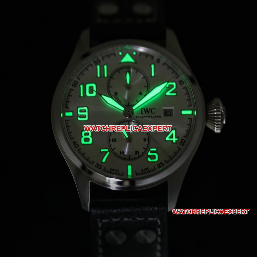 TW factory IWC pilot top-tier 1:1high-quality replicasilver dial dynamic display lumelive photos