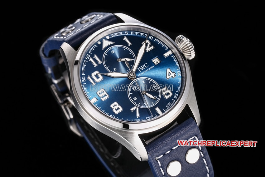 TW factory IWC pilot top-tier 1:1super cloneblue dialIW515202front live photo