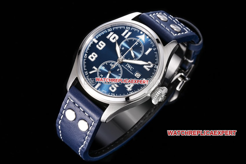 TW factory IWC pilot top-tier 1:1super cloneblue dialIW515202front live photo