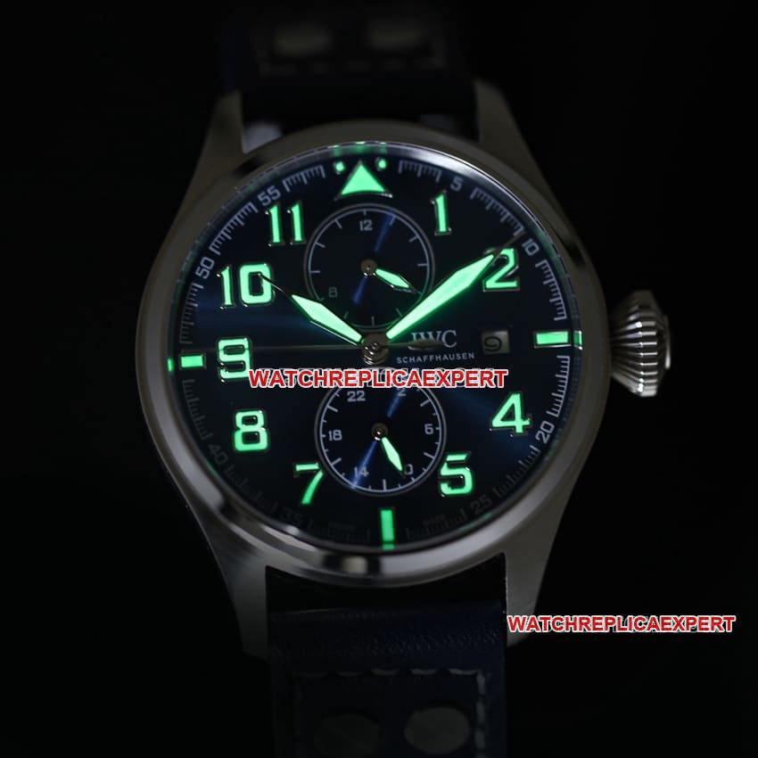 TW factory IWC pilot top-tier 1:1super cloneblue dialIW515202lumelive photos