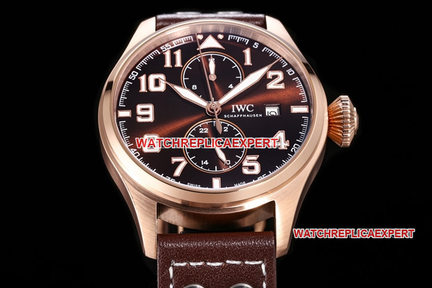 TW factory IWC pilot top-tier Collectbrown disk IW515204front live photo