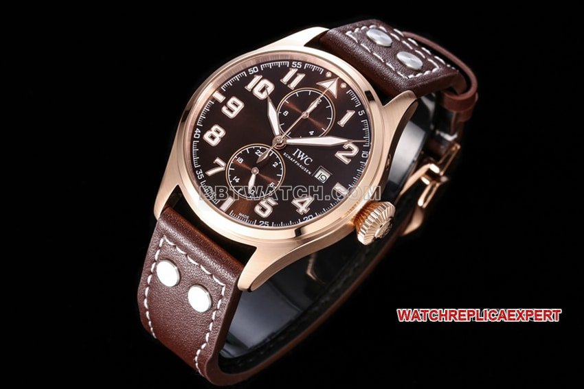 TW factory IWC pilot top-tier Collectbrown disk IW515204front live photo