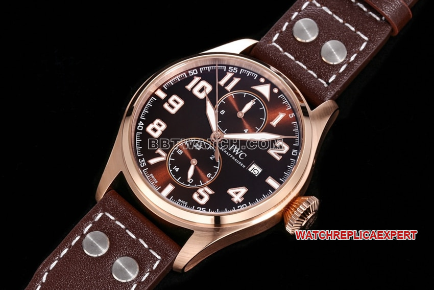 TW factory IWC pilot top-tier Collectbrown disk IW515204front live photo
