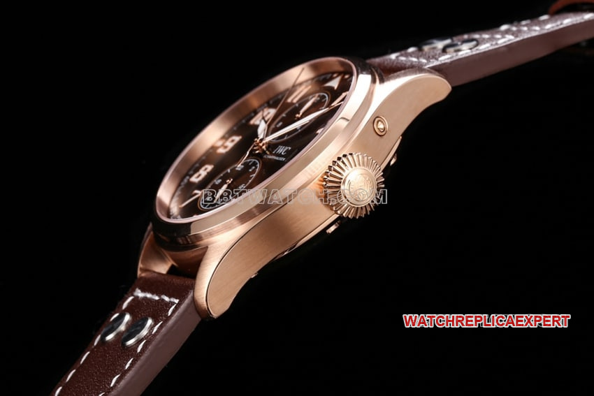 TW factory IWC pilot top-tier Collectbrown disk IW515204side live photo