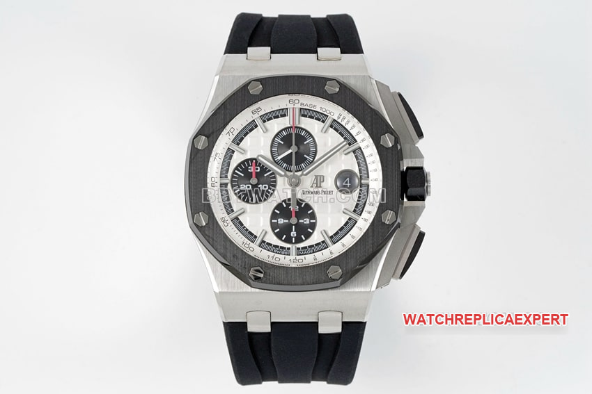 APS Factory Audemars Piguet Royal Oak Offshore 1:1 Super A Replica 26400 White Dial Mechanical Watch with Sapphire Crystal Mirror