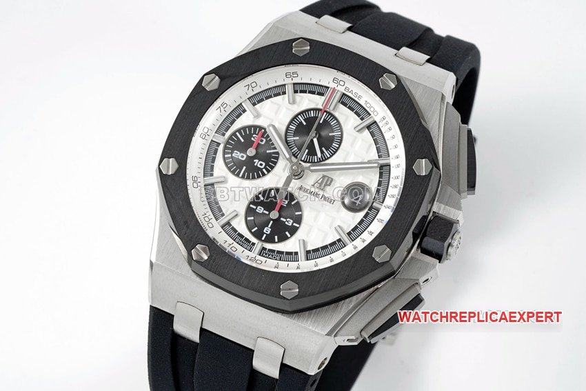 APS factory Audemars PiguetRoyal Oak offshore type 1:1super clonewhite dial26400front live photo