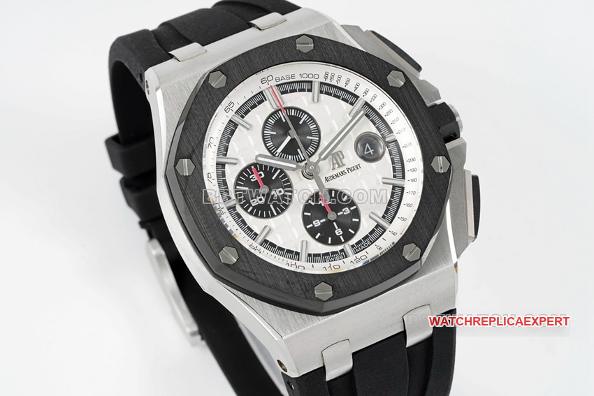APS factory Audemars PiguetRoyal Oak offshore type 1:1super clonewhite dial26400front live photo