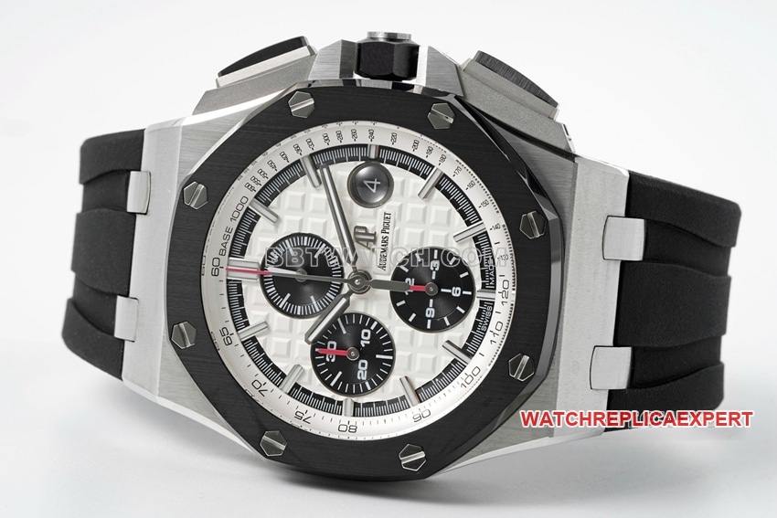 APS factory Audemars PiguetRoyal Oak offshore type 1:1super clonewhite dial26400front live photo