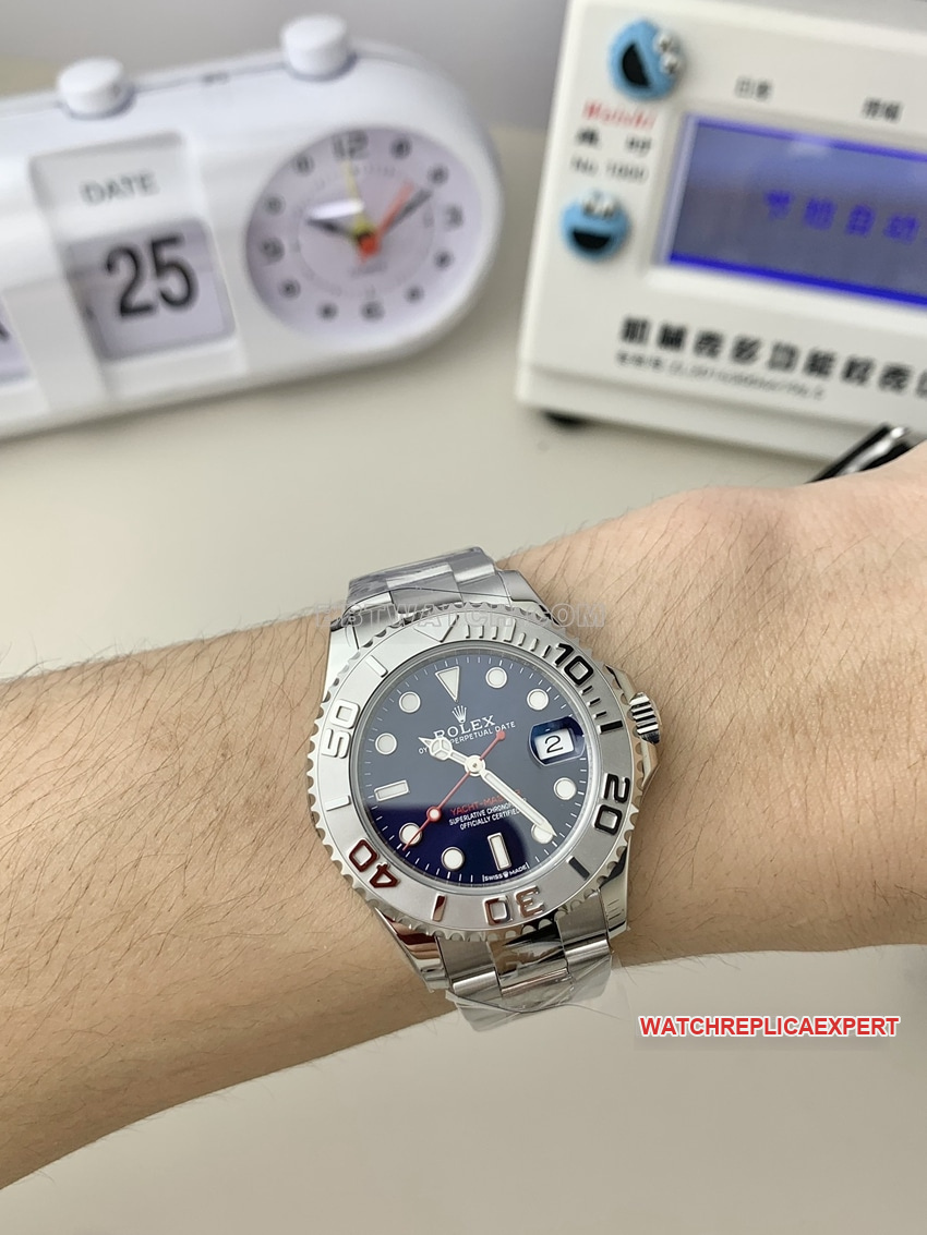 Rolex Yacht-Master Top Original Factory CollectBlue Dial 3235 Steel Band Real Wear Photos