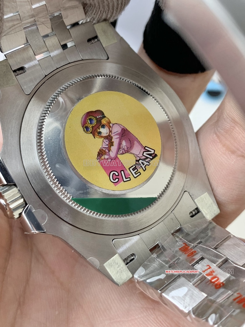 C factory RolexGMT-Master type II1:1super clone black gray circle m126710caseback live photo