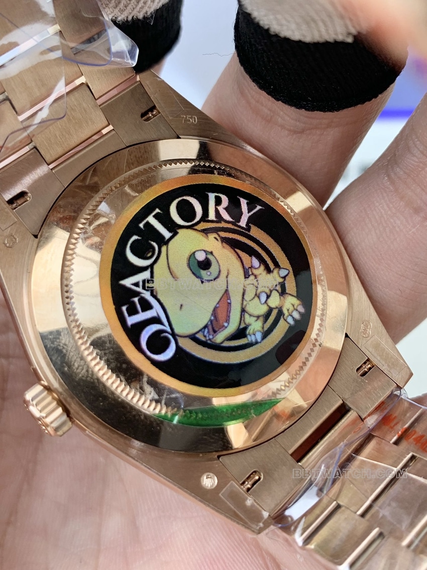 QF factory RolexDay-Date type 1:1super clone gradient slate gray plate m228235-0055caseback live photo