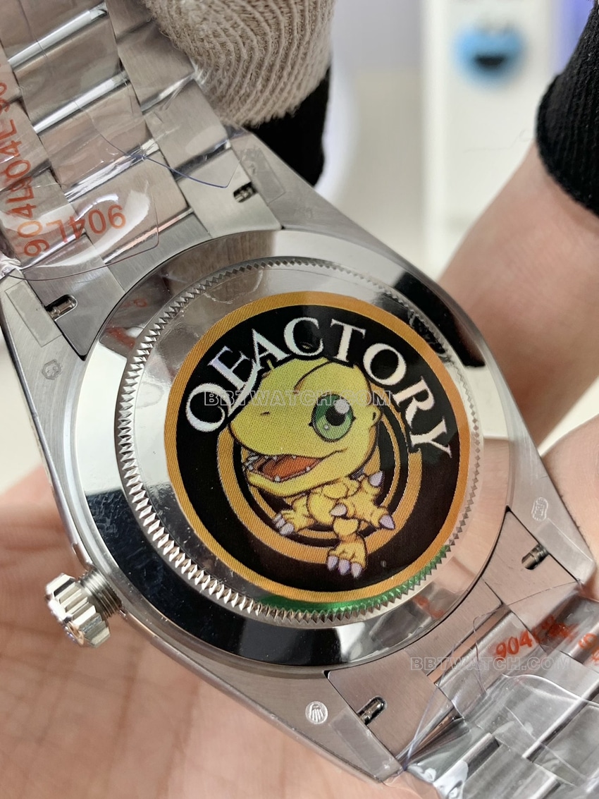 QF factory RolexDay-Date type super clone gradient blue dialm228239-0076caseback live photo