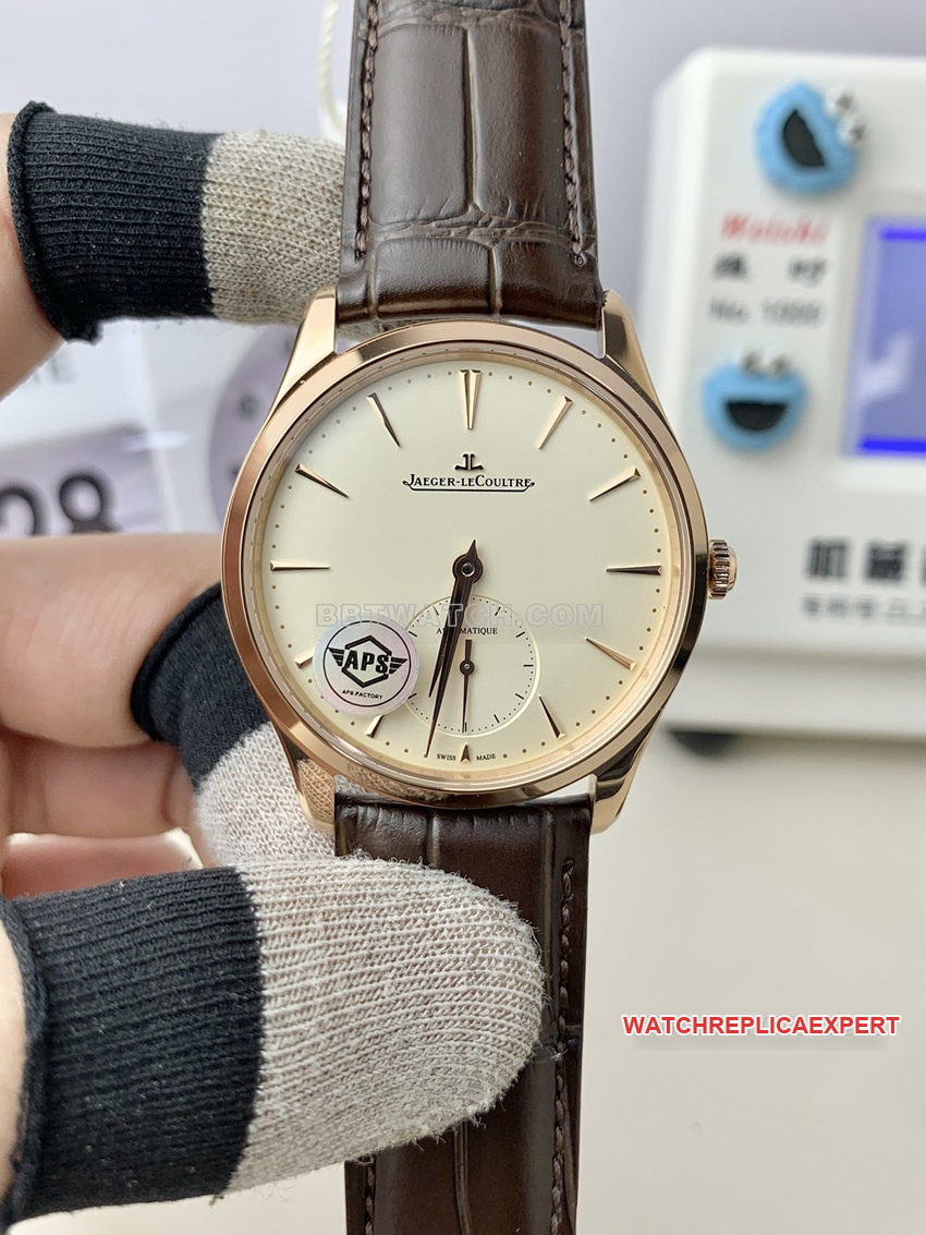 APS Factory Jaeger-LeCoultre Master 1:1 Super Clone Eggshell Yellow Dial Mechanical Watch 1212510