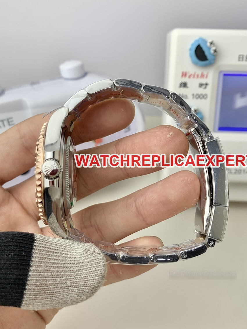C Factory Rolex Yacht-Master 1:1super cloneblack dial rose gold268621side live photo