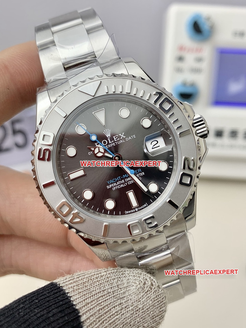 Factory C Rolex Yacht-Master 1:1super clone gray plate 268622front live photo