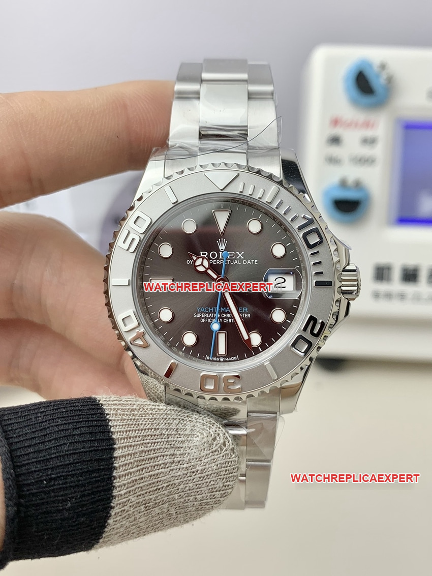 Rolex Grey Yacht-Master 268622 C Factory Men's 1:1 Super Clone Mechanical Watch Actual Video