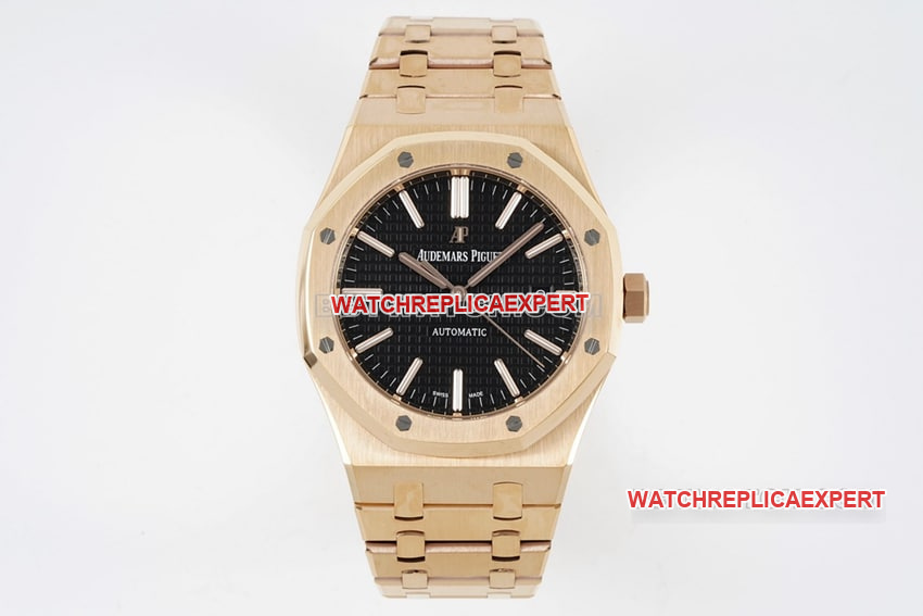 ZF Audemars Piguet Royal Oak 15400OR Rose Gold All-in-One CAL.3120 Top Replica Watch from ZF Factory