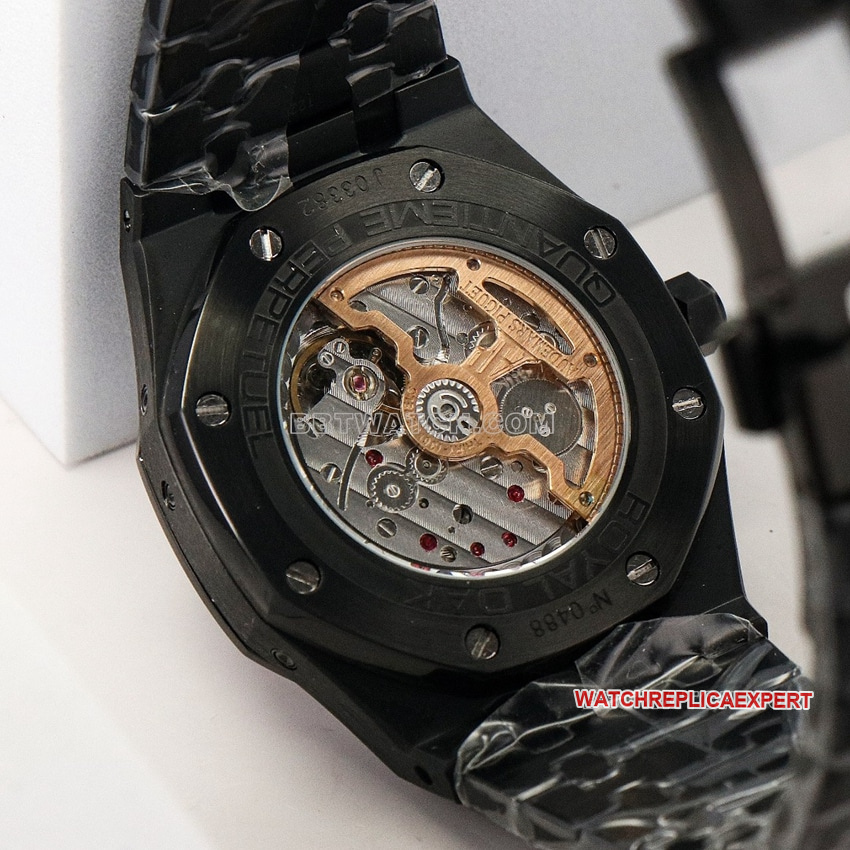 Audemars PiguetRoyal Oak1:1super clone hollow disc perpetual calendar 26585CEcaseback live photo