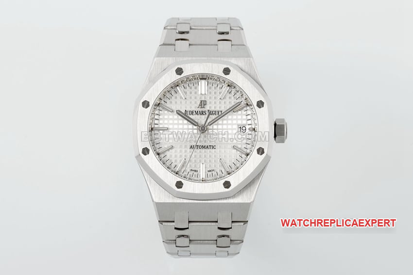 ZF Audemars Piguet Royal Oak 15450ST One-to-One Super Clone Silver Dial Mechanical Watch for Small Wrists