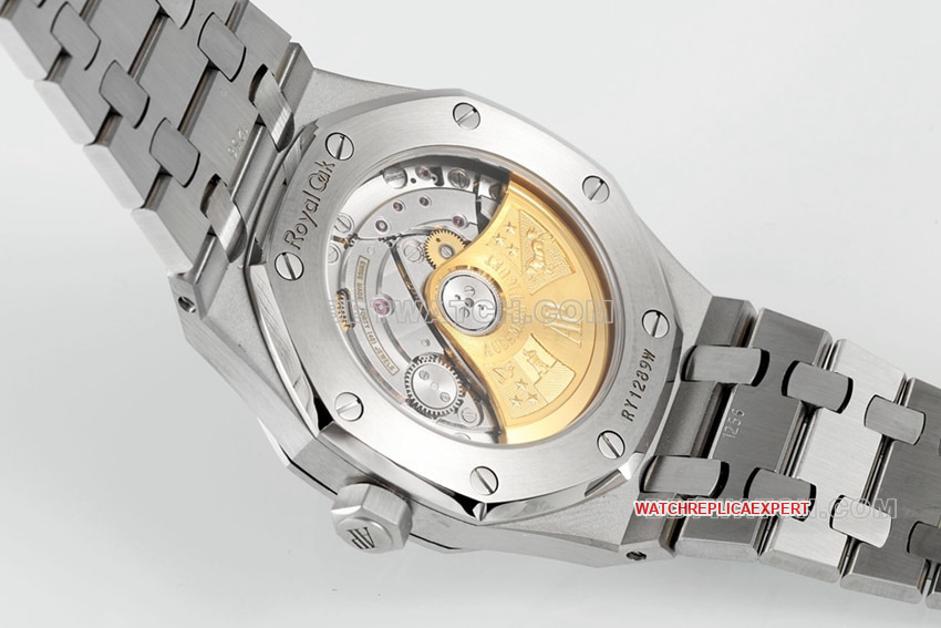 ZFAudemars PiguetRoyal Oak1:1super cloneblue dial15450STcaseback live photo