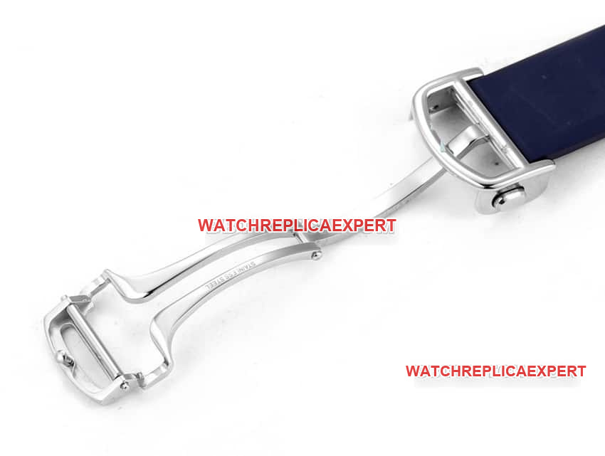 THB factory Cartier Santos top-tier 1:1high-quality Collectblue white dial rubber model clasplive photos