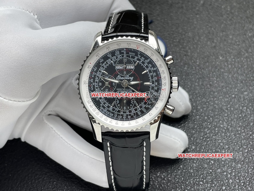 BLS Breitling Navitimer Aviation Chronograph Black Plate 1:1 Top Replica Uhren Aktuelles Video